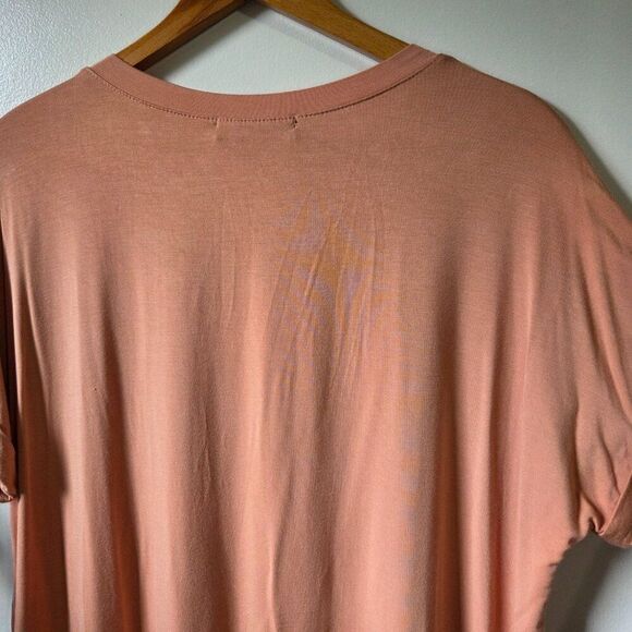 EUC RAE MODE V NECK CUFFED SHORT SLEEVES LOOSE FITTING LONG LINE TEE SIZE SMALL - Picture 9 of 16